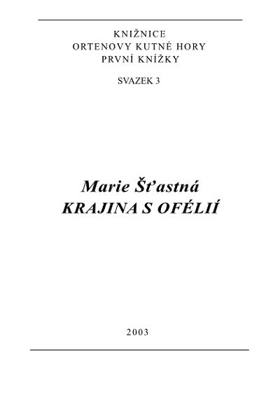 Vítězem Ceny Jiřího Ortena 2004 se stala